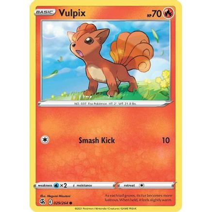 Vulpix (29) 29/264 - SWSH08 Fusion Strike Reverse Holofoil