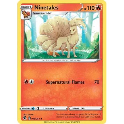 Ninetales (30) 30/264 - SWSH08 Fusion Strike Reverse Holofoil