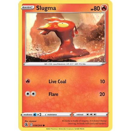 Slugma 34/264 - SWSH08 Fusion Strike Reverse Holofoil