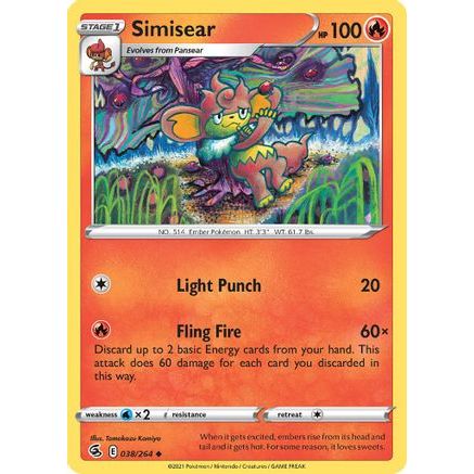 Simisear 38/264 - SWSH08 Fusion Strike
