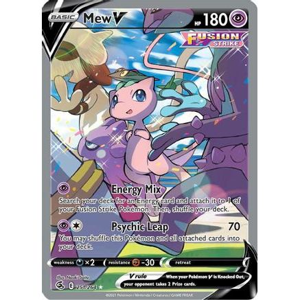 Mew V (Alternate Full Art) 251/264 - SWSH08 Fusion Strike Holofoil