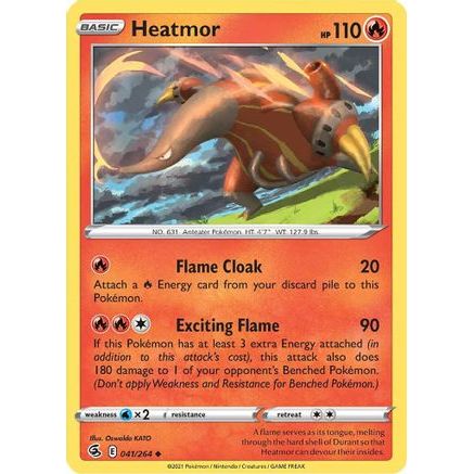 Heatmor 41/264 - SWSH08 Fusion Strike Reverse Holofoil