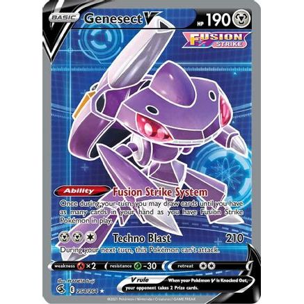 Genesect V (Full Art) 254/264 - SWSH08 Fusion Strike Holofoil
