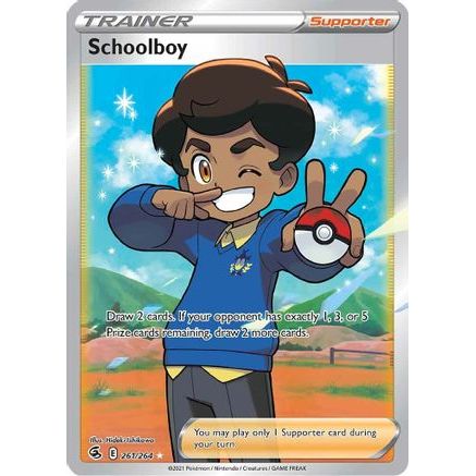 Schoolboy (Full Art) 261/264 - SWSH08 Fusion Strike Holofoil