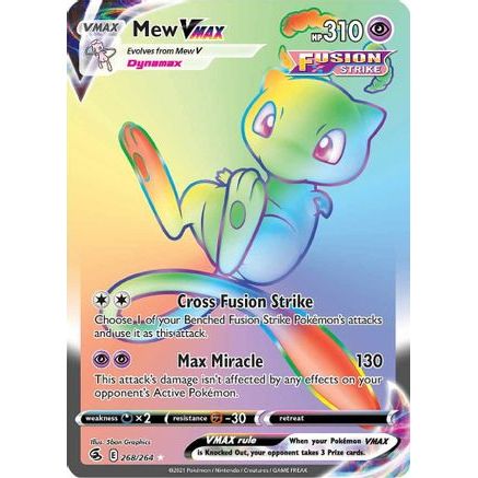 Mew VMAX (Secret) 268/264 - SWSH08 Fusion Strike Holofoil