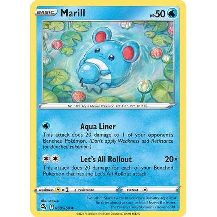 Marill 58/264 - SWSH08 Fusion Strike