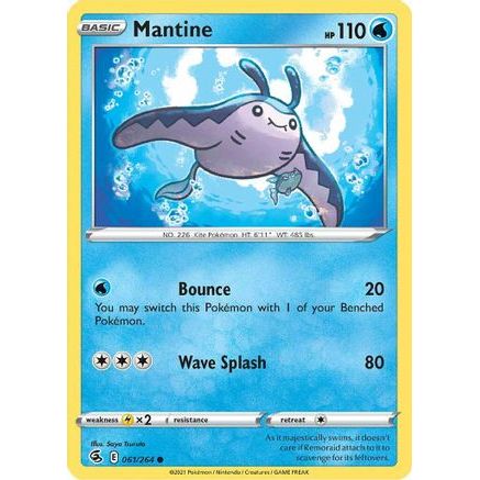 Mantine 61/264 - SWSH08 Fusion Strike Reverse Holofoil