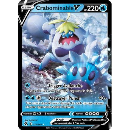 Crabominable V 76/264 - SWSH08 Fusion Strike Holofoil
