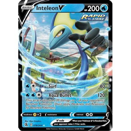 Inteleon V 78/264 - SWSH08 Fusion Strike Holofoil