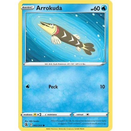 Arrokuda 82/264 - SWSH08 Fusion Strike Reverse Holofoil