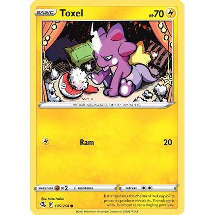 Toxel (105) 105/264 - SWSH08 Fusion Strike Reverse Holofoil