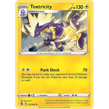 Toxtricity (107) 107/264 - SWSH08 Fusion Strike Holofoil