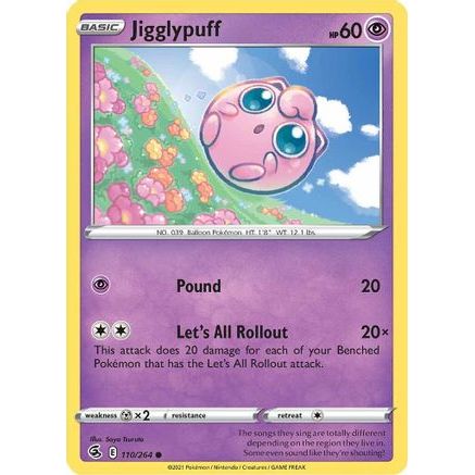 Jigglypuff 110/264 - SWSH08 Fusion Strike Reverse Holofoil