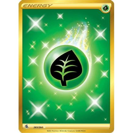 Grass Energy (Secret) 283/264 - SWSH08 Fusion Strike Holofoil