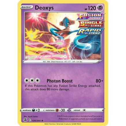 Deoxys 120/264 - SWSH08 Fusion Strike Reverse Holofoil