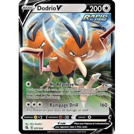 Dodrio V 201/264 - SWSH08 Fusion Strike Holofoil