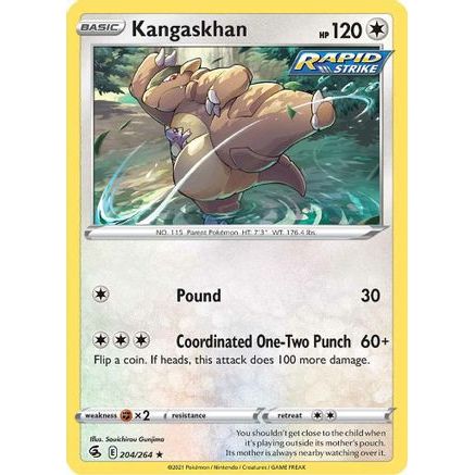 Kangaskhan 204/264 - SWSH08 Fusion Strike Reverse Holofoil