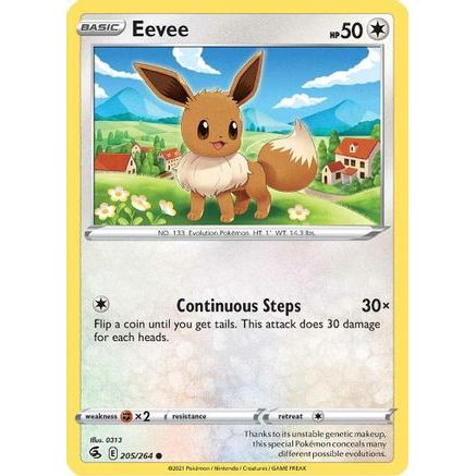 Eevee 205/264 - SWSH08 Fusion Strike Reverse Holofoil