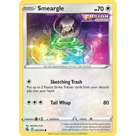 Smeargle 209/264 - SWSH08 Fusion Strike Reverse Holofoil