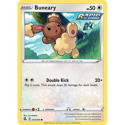 Buneary 212/264 - SWSH08 Fusion Strike Reverse Holofoil