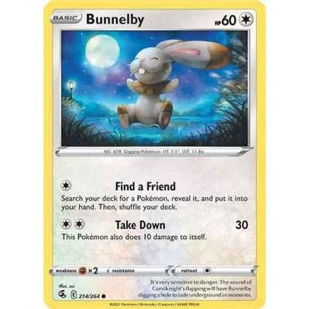 Bunnelby 214/264 - SWSH08 Fusion Strike