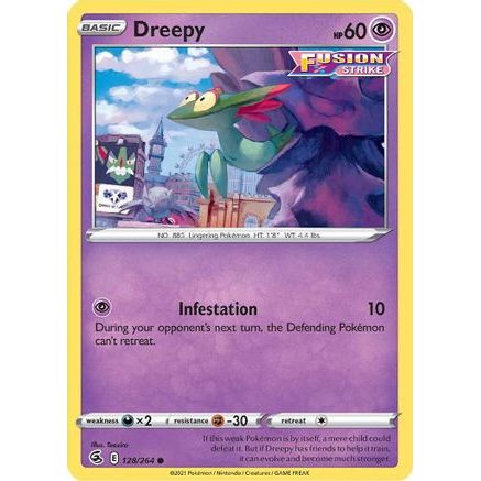 Dreepy 128/264 - SWSH08 Fusion Strike Reverse Holofoil