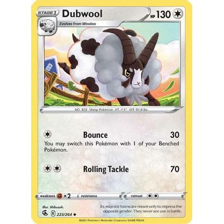 Dubwool 223/264 - SWSH08 Fusion Strike Reverse Holofoil