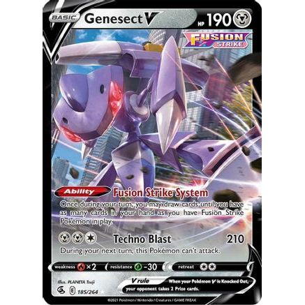 Genesect V 185/264 - SWSH08 Fusion Strike Holofoil