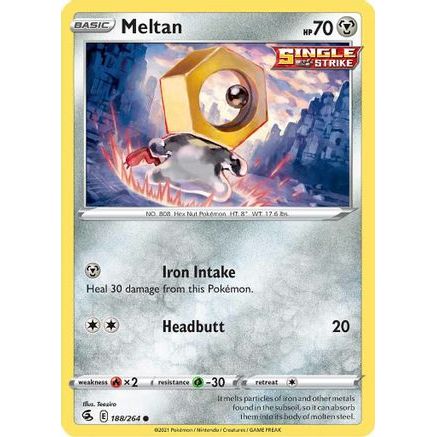 Meltan 188/264 - SWSH08 Fusion Strike Reverse Holofoil
