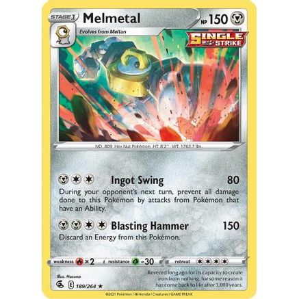 Melmetal 189/264 - SWSH08 Fusion Strike Reverse Holofoil