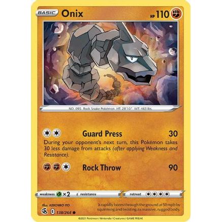 Onix 138/264 - SWSH08 Fusion Strike Reverse Holofoil