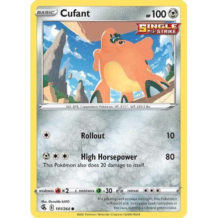 Cufant 191/264 - SWSH08 Fusion Strike Reverse Holofoil