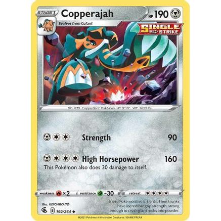 Copperajah 192/264 - SWSH08 Fusion Strike Reverse Holofoil