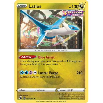 Latios 194/264 - SWSH08 Fusion Strike Reverse Holofoil