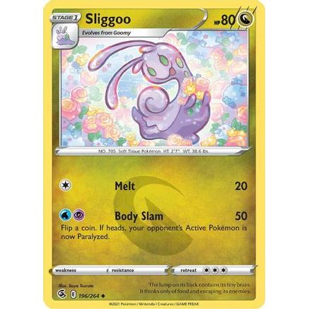 Sliggoo 196/264 - SWSH08 Fusion Strike Reverse Holofoil