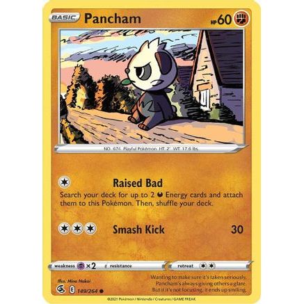 Pancham 149/264 - SWSH08 Fusion Strike Reverse Holofoil