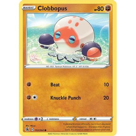 Clobbopus 152/264 - SWSH08 Fusion Strike Reverse Holofoil