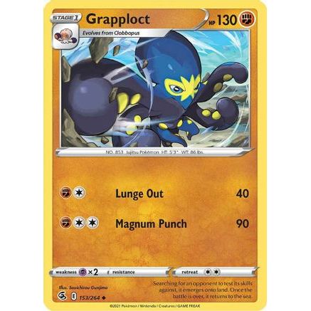 Grapploct 153/264 - SWSH08 Fusion Strike Reverse Holofoil