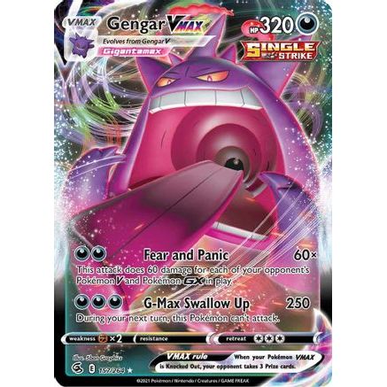 Gengar VMAX 157/264 - SWSH08 Fusion Strike Holofoil