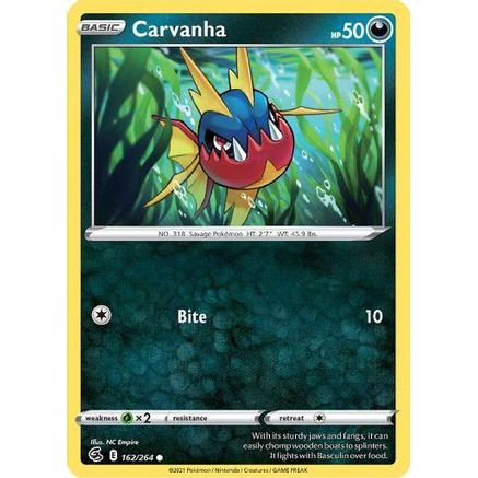 Carvanha 162/264 - SWSH08 Fusion Strike