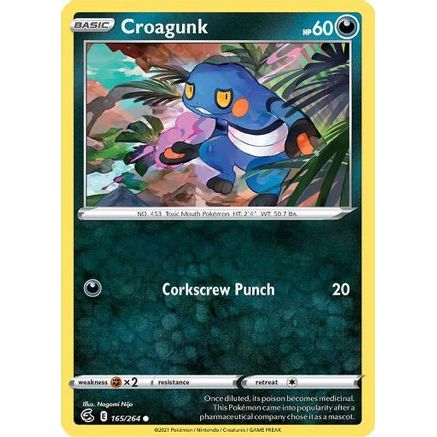 Croagunk 165/264 - SWSH08 Fusion Strike