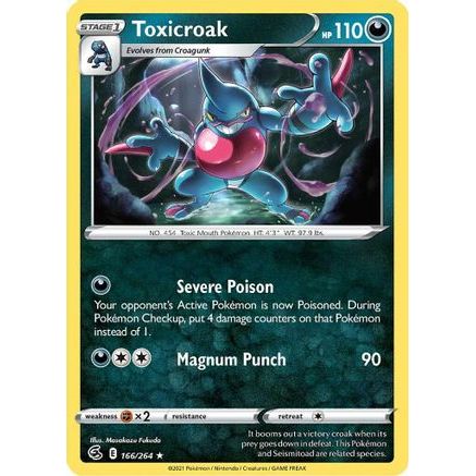 Toxicroak 166/264 - SWSH08 Fusion Strike