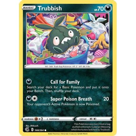 Trubbish 168/264 - SWSH08 Fusion Strike