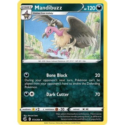Mandibuzz 173/264 - SWSH08 Fusion Strike