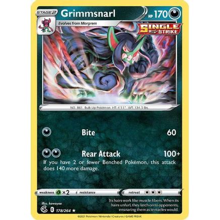 Grimmsnarl 178/264 - SWSH08 Fusion Strike Holofoil