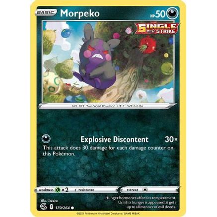 Morpeko (179) 179/264 - SWSH08 Fusion Strike Reverse Holofoil