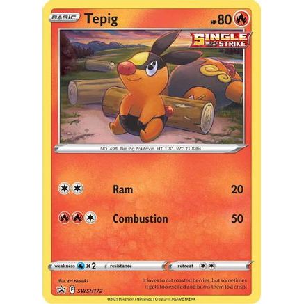 Tepig - SWSH172 SWSH172/307 - SWSH Sword & Shield Promo Cards Holofoil