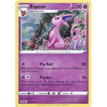 Espeon - SWSH174 SWSH174/307 - SWSH Sword & Shield Promo Cards Holofoil