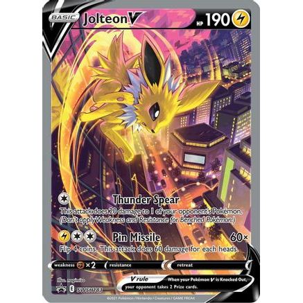 Jolteon V - SWSH183 SWSH183/307 - SWSH Sword & Shield Promo Cards Holofoil