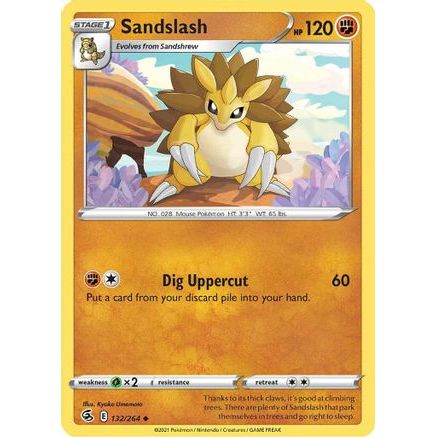 Sandslash 132/264 - SWSH08 Fusion Strike Reverse Holofoil